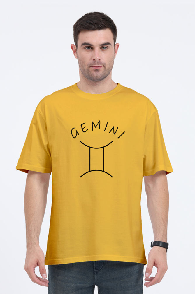 ♊ ZVRØ Gemini Premium Oversized T-Shirt – Unisex | Zodiac Collection