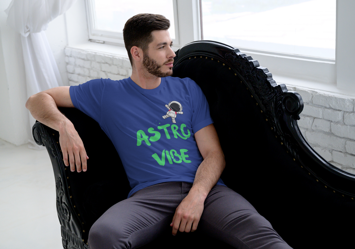 Cosmic Drift | ZVRØ Astronaut Tee | Unisex Classic Crew T-Shirt