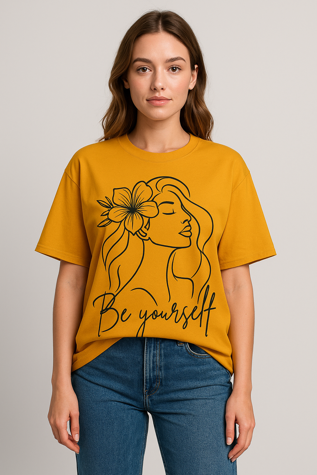 ZVRØ "Be Yourself" Oversized Graphic Tee