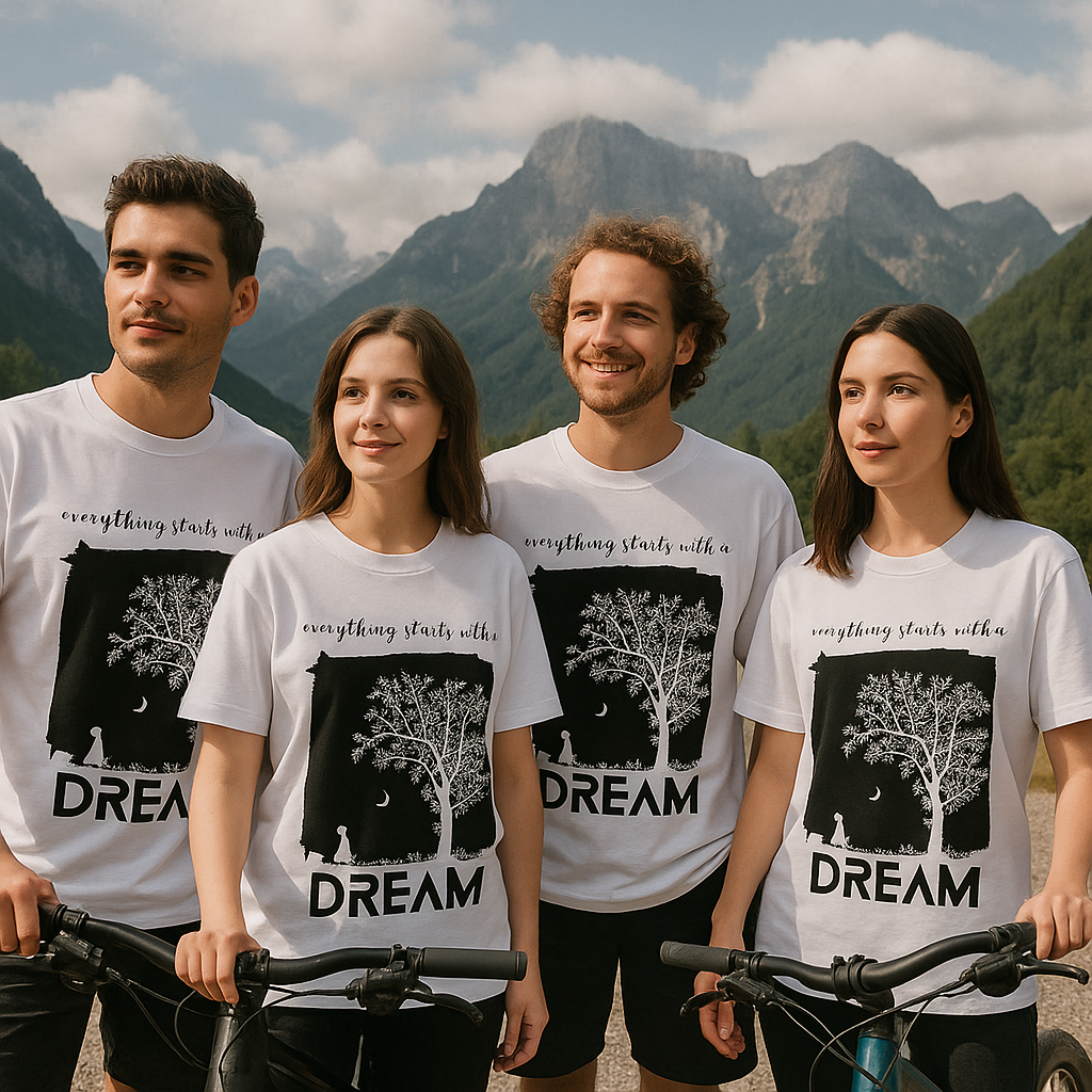 ZVRØ Dreamscape White Unisex Oversized Tee – "Everything Starts with a Dream"