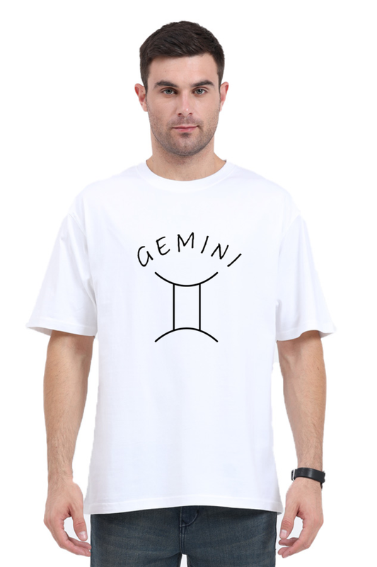 ♊ ZVRØ Gemini Premium Oversized T-Shirt – Unisex | Zodiac Collection