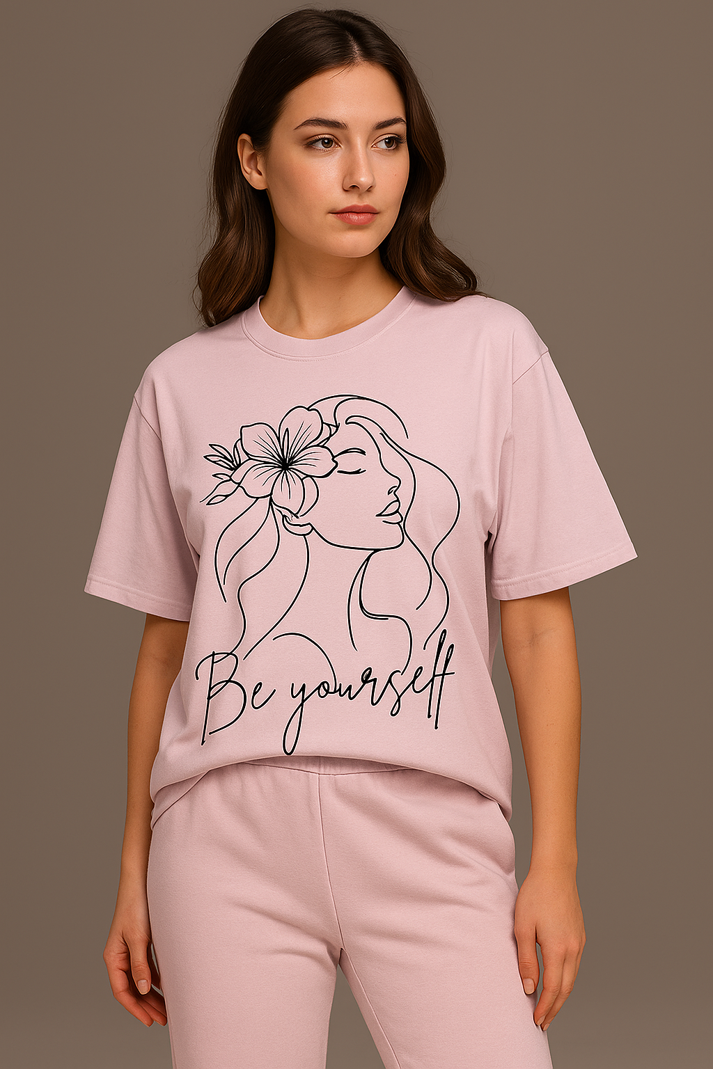 ZVRØ "Be Yourself" Oversized Graphic Tee