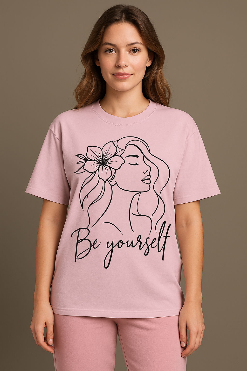 ZVRØ "Be Yourself" Oversized Graphic Tee