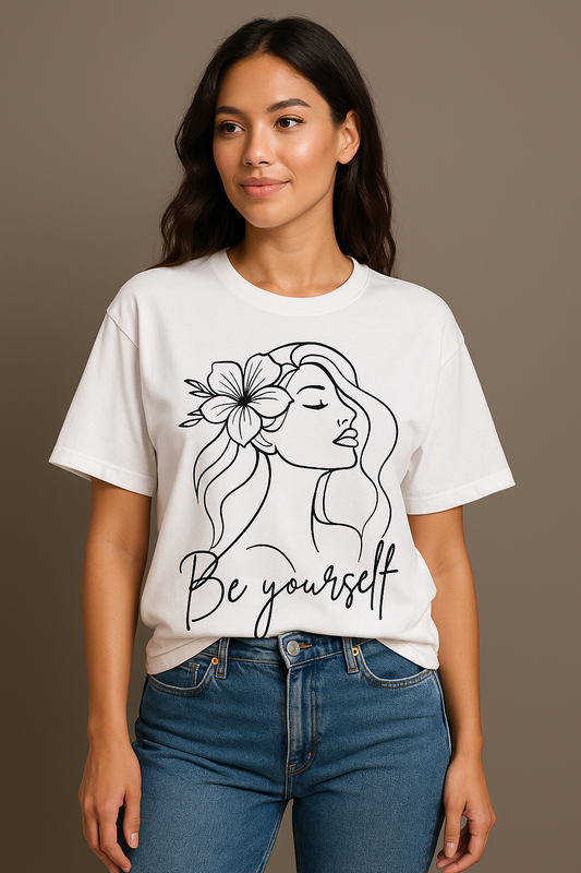 ZVRØ "Be Yourself" Oversized Graphic Tee