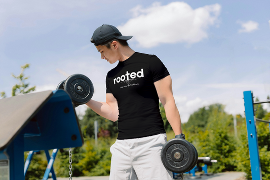 ZVRØ Rooted – Solid Roots. No Shortcuts. Premium Black Crew T-Shirt