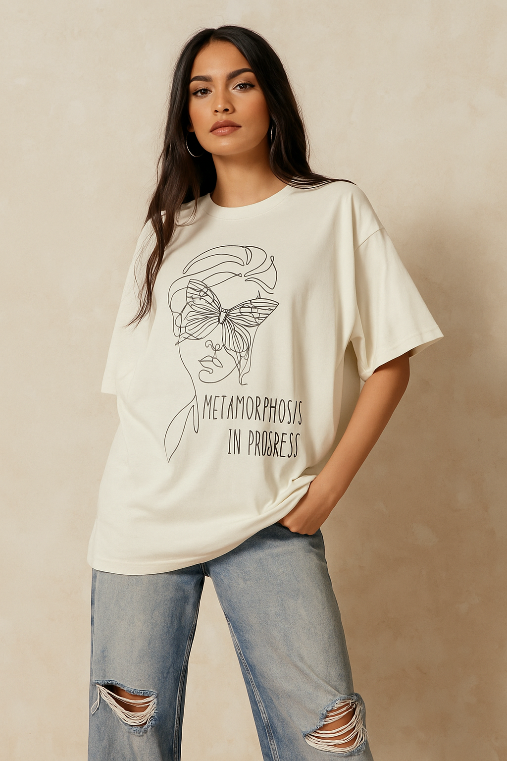 ZVRØ “Metamorphosis in Progress” Oversized Graphic Tee – Multiple Colors