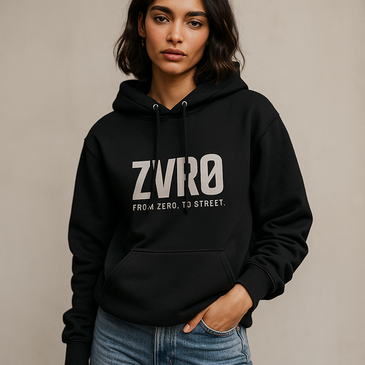 ZVRØ “From Zero, To Street” Unisex Premium Hoodie – Streetwear Luxury Comfort